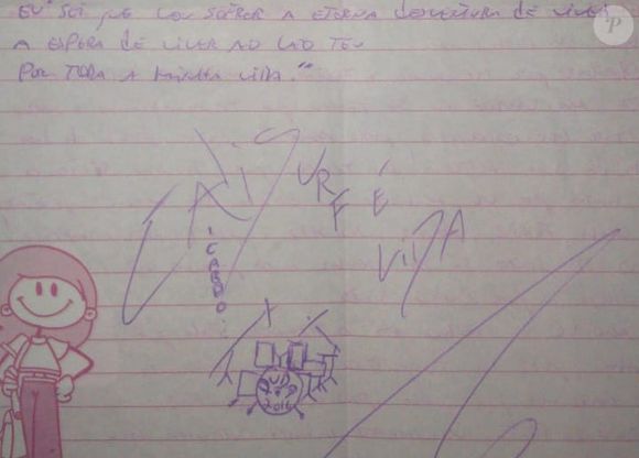 "Eu sei que vou sofrer a eterna desventura de viver à espera de viver ao lado teu, por toda a minha vida", escreveu Cristian Cravinhos na carta