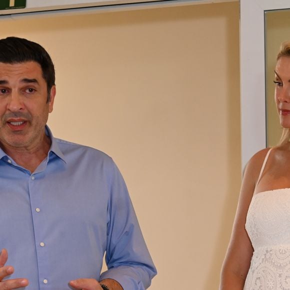 Com Ana Hickmann, Edu Guedes desabafou sobre o recente diagnóstico de câncer no pâncreas durante um evento no interior de São Paulo neste sábado (23)