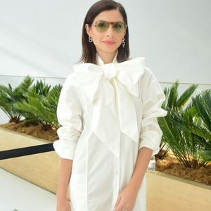 Giselle Batista, de 38 anos, marcou presença na 59ª edição da São Paulo Fashion Week (SPFW) com um look que destacou a moda nacional