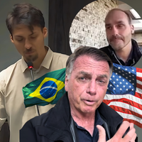 'Meu pai naquele estado': Renan Bolsonaro chora ao comentar reação de Jair Bolsonaro à decisão de Eduardo não voltar dos EUA