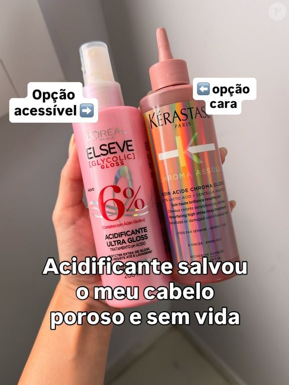 Acidificante salvou o meu cabelo poroso e sem vida: veja o produto acessível e a opção de luxo indicados por Marília Mendes