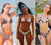 Jade Picon elege biquíni de poá para mergulho em praia do Rio: Bruna Marquezine, Marina Ruy Barbosa e mais 7 famosas adeptas da moda