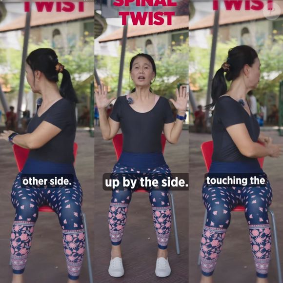 O exercício de rotação da coluna melhora a mobilidade e a flexibilidade da região, além de ficar com uma postura melhor e tirar as tensões da coluna.