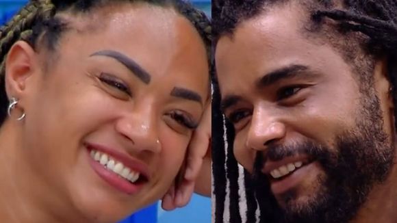 'BBB 25': Diogo Almeida chama Aline para conversa sobre romance dos dois. 'Dar uns beijinhos'