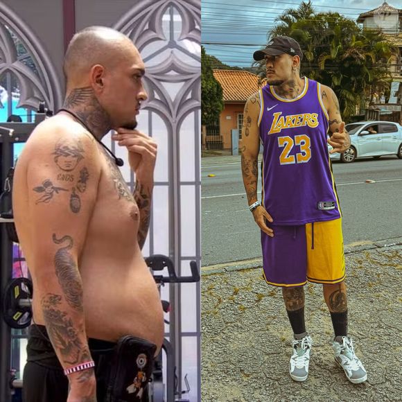 Antes e depois de MC Binn: cantor apostou em uma dieta com foco em exercícios físicos para emagrecer