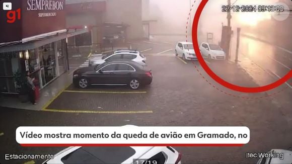 Avião cai em Gramado: câmeras de circuito de segurança da Avenida das Hortênsias registrou momento da fatalidade