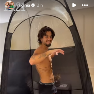 Virgínia elogia Zé Felipe: "Papai no bronze. Tá gato, hein?".