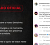 Equipe de Davi Brito publicou uma nota na rede social agradecendo ao apoio dos fãs, mas um detalhe roubou a cena