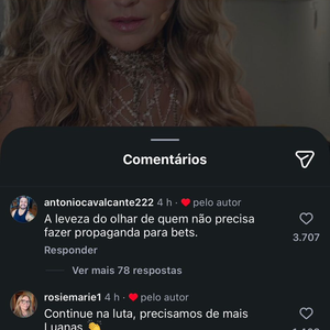 Internautas lotaram o Instagram de Luana Piovani com elogios após novo deboche para Virgínia Fonseca