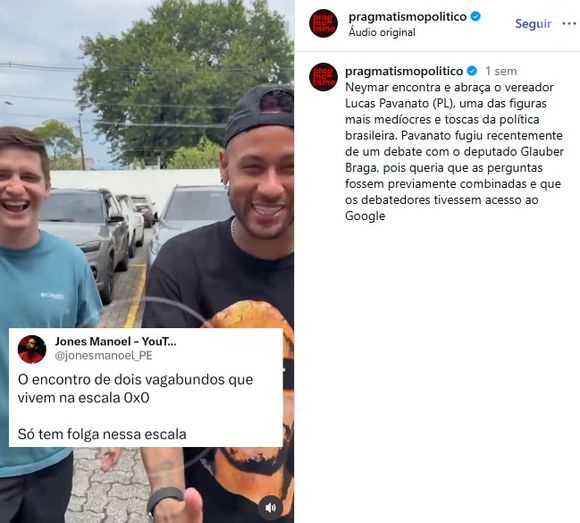 Vereador Lucas Pavanato foi atacado em página de esquerda: 'Uma das figuras mais medíocres e toscas da política brasileira'