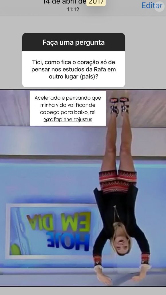 Ticiane Pinheiro também se mostrou apreensiva com a possibilidade de sua primogênita deixar o Brasil para estudar: ‘[Coração] acelerado’