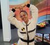 Renata Saldanha participa da dinâmica Vitrine do Seu Fifi, do 'BBB25', em shopping do Rio de Janeiro na manhã desta quinta, 13 de março.