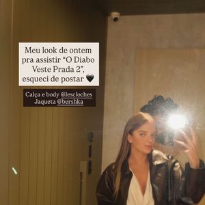 Rafaella Justus entrou na trend e caprichou em um look fashionista para conferir o filme ‘O Diabo Veste Prada 2’ nos cinemas nesta quinta-feira (07)
