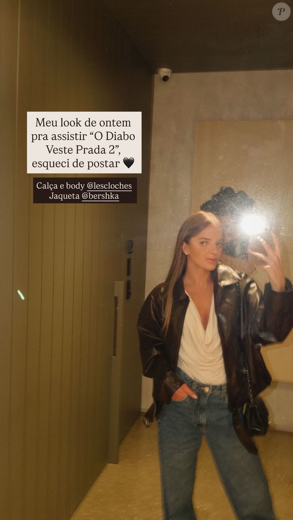 Rafaella Justus entrou na trend e caprichou em um look fashionista para conferir o filme ‘O Diabo Veste Prada 2’ nos cinemas nesta quinta-feira (07)