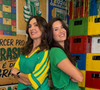 De acordo com a especialista, o segredo para uma maquiagem elegante durante os jogos da seleção brasileira está em usar o verde e o amarelo apenas como detalhes estratégicos, sem transformar a cor na protagonista do visual; Fátima Bernardes aparece ao Lado da filha Beatriz Bonemer em clima de Copa