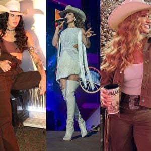 Festival de Barretos 2026: do marrom ao branco, Ana Castela, Andressa Suita e Paula Fernandes apostam em franjas e estilo western. Veja fotos!