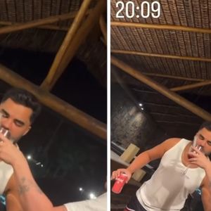 Amigo de Virginia Fonseca, Lucas Guedes fez cara de nojo e desistiu de beber sangue pós-cirúrgico da apresentadora