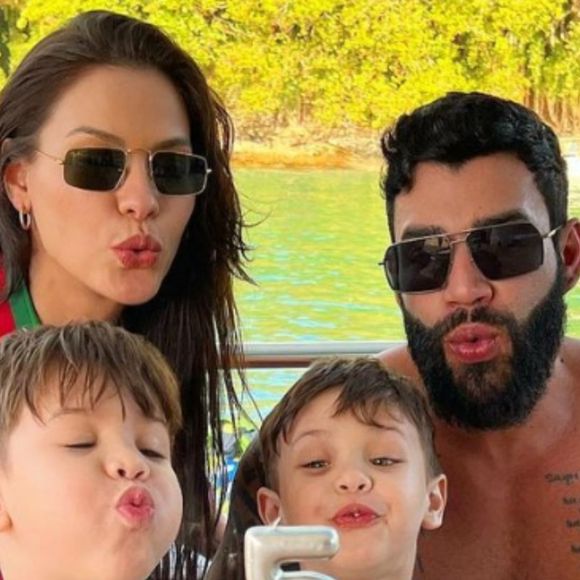 Andressa Suita e Gusttavo Lima são pais de Gabriel e de Samuel.