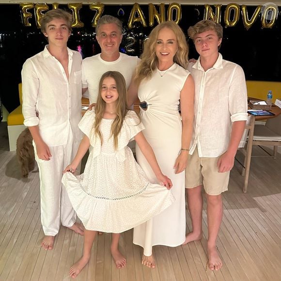 Angélica e Luciano Huck ainda são pais de Joaquim, Eva e Benício
