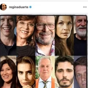 Durante o encontro, ambas abordaram a polêmica de 2020, quando Regina compartilhou nas redes sociais uma montagem com rostos de artistas que supostamente apoiavam sua nomeação como Secretária de Cultura no governo de Jair Bolsonaro.