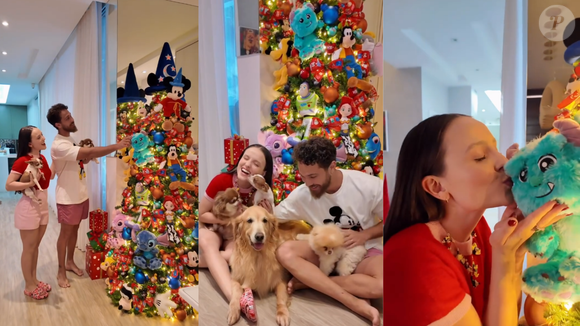 Super colorida! Larissa Manoela e o marido André Luiz Frambach apostaram no universo Disney, mas em uma paleta bem diversa, com muitas cores. As pelúcias dos personagens foram o grande destaque da decoração
