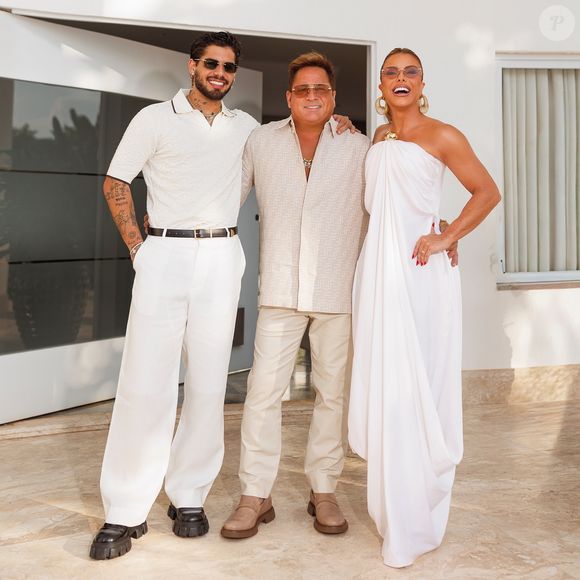 Poliana Rocha e Leonardo são os pais de Zé Felipe