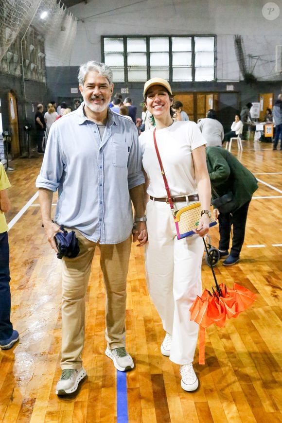 William Bonner e a esposa vão votar nas eleições presidenciais 2026