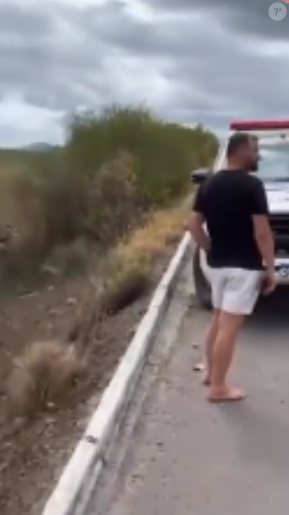 Lenno Ferreira sofreu escoriações, foi atendido e liberado em seguida