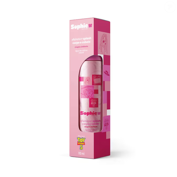 A personagem Jessie foi a grande inspiração por trás do Sophie Splash Shimmer Chapéu Cintilante, novidade do Boticário que une perfume, brilho e muita diversão