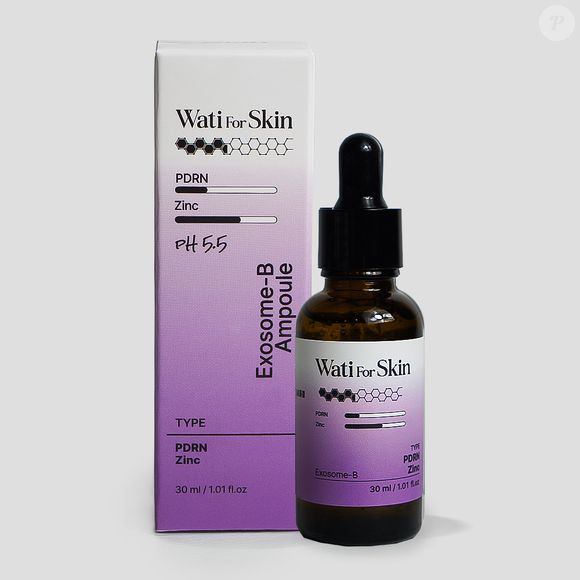 2. PDRN Zinc Biome Exosome-B Ampoule (Wati for Skin)- 30ml | R$ 149,90 - essa ampola de alta performance combina PDRN, conhecido por estimular a regeneração da pele e melhorar a firmeza, com Zinco, que auxilia no controle da oleosidade e das imperfeições