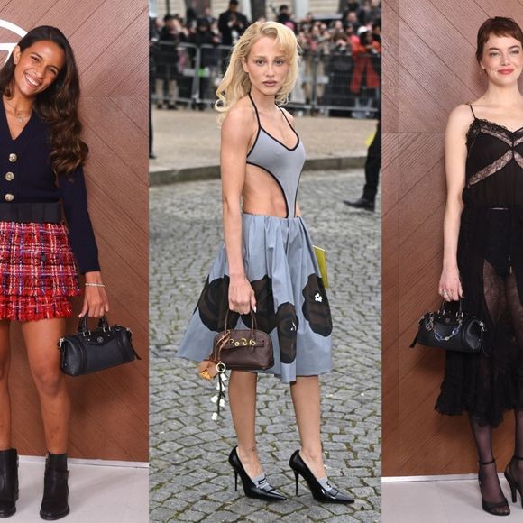 De slip dress com transparência à legging com ilusão de ótica inusitada: fotos dos looks das famosas na Semana de Moda de Paris