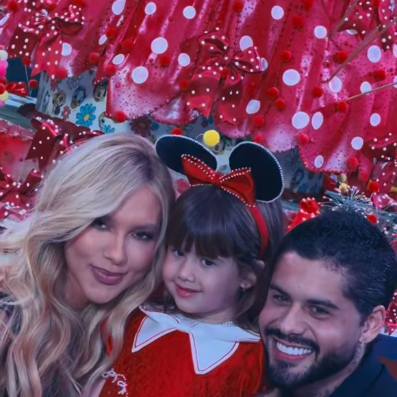 Virgínia Fonseca e Zé Felipe posaram juntos no aniversário de Maria Alice, de 5 anos