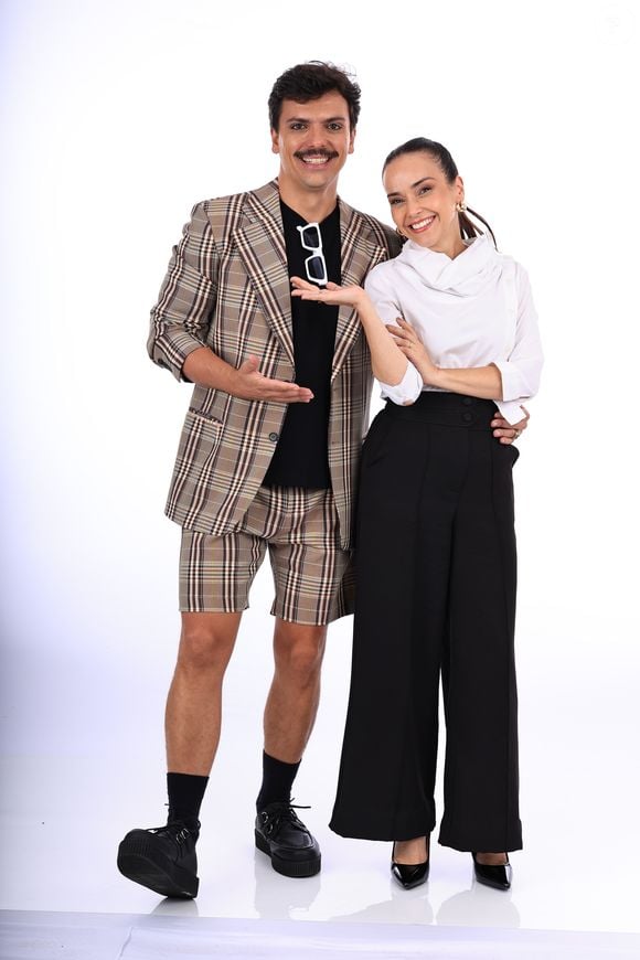 Enquanto Manuela Duarte vive a divertida e barraqueira Taciana, Osvaldo Novais interpreta o venenoso Labu em 'Icônica: De Faxineira à Fashionista', nova aposta fashionista do Globoplay