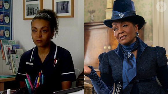 Adjoa Andoh fez sua estreia como atriz na série 'Casualty', em 1993, e ainda mantém uma aparência parecida em 'Bridgerton'