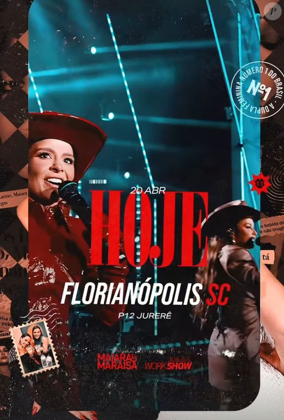 Maiara e Maraisa não estão em Goiânia porque vão se apresentar nesta noite, em Florianópolis