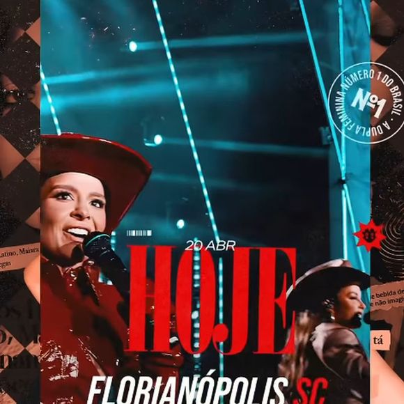 Maiara e Maraisa não estão em Goiânia porque vão se apresentar nesta noite, em Florianópolis