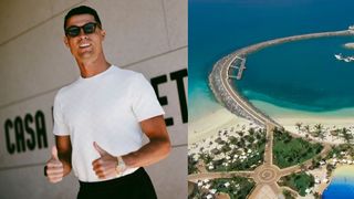 Nem só mansão, nem só iate: Cristiano Ronaldo esbanja luxo com terreno avaliado em R$ 150 milhões em ilha exclusiva de Dubai