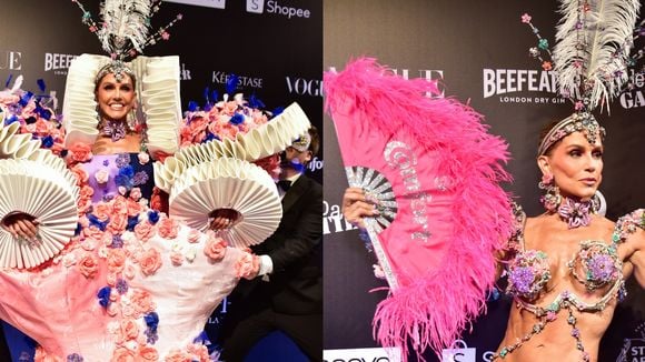 'O ápice da performance': 4 detalhes escondidos que você não notou no look de Deborah Secco inspirado em Bridgerton no Baile Vogue 2026