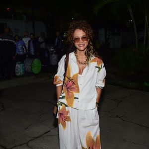 Aline Borges em festa de confraternização da novela 'Dona de Mim', da TV Globo