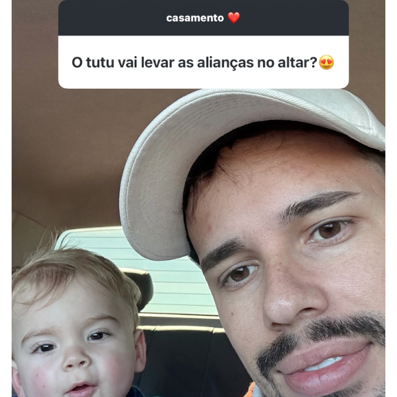 Lucas Borbas contou que Arthur levará as alianças do casamento com Diulia Loregian