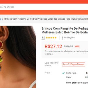 Brinco de Virgínia custa na Shopee apenas R$ 27