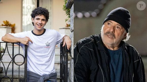 Otoniel (Tony Ramos) encontra um livro na mochila de Maurício e questiona o neto