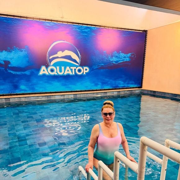 "No processo de envelhecimento, o corpo vai sofrendo transformações que podem ser desaceleradas, se você fizer exercícios frequentemente", alertou Vera Fischer