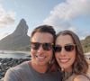 Fabiana Justus e o marido, Bruno Levi D'Ancona, escolheram fazer uma mini lua-de-mel em Fernando de Noronha
