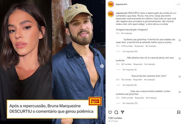 Bruna Marquezine agora descurtiu a mensagem, gerando nova polêmica: '30 anos já, cresce!'