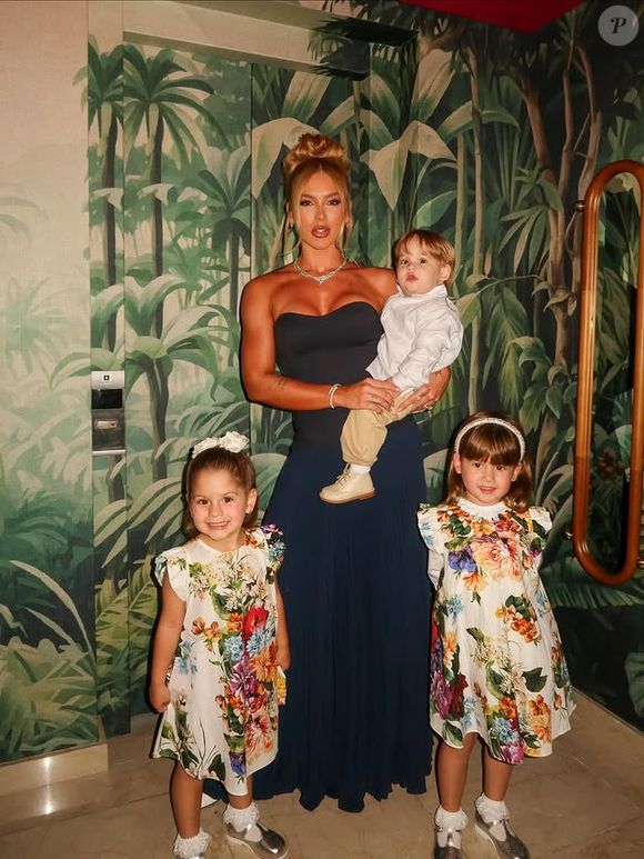 Virgínia é mãe de Maria Alice, Maria Flor e José Leonardo, os 3 netos de Poliana Rocha