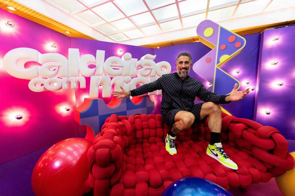 Marido de Suzana Gullo, Marcos Mion apresenta desde 2021 o 'Caldeirão', rebatizado depois para 'Caldeirão com Mion'