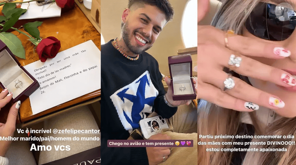 Em 2023, Zé Felipe presenteou Virgínia com anel do designer Paulo Teixeira; agora, peça parecida volta a roubar a cena