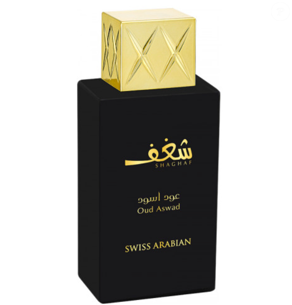 O perfume árabe Shaghaf Oud Aswad, Swiss Arabian.