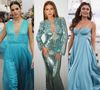 Vestido de madrinha azul claro: 55 fotos de famosas usando looks com a cor mais pesquisada do Google em 2025 para inspirar